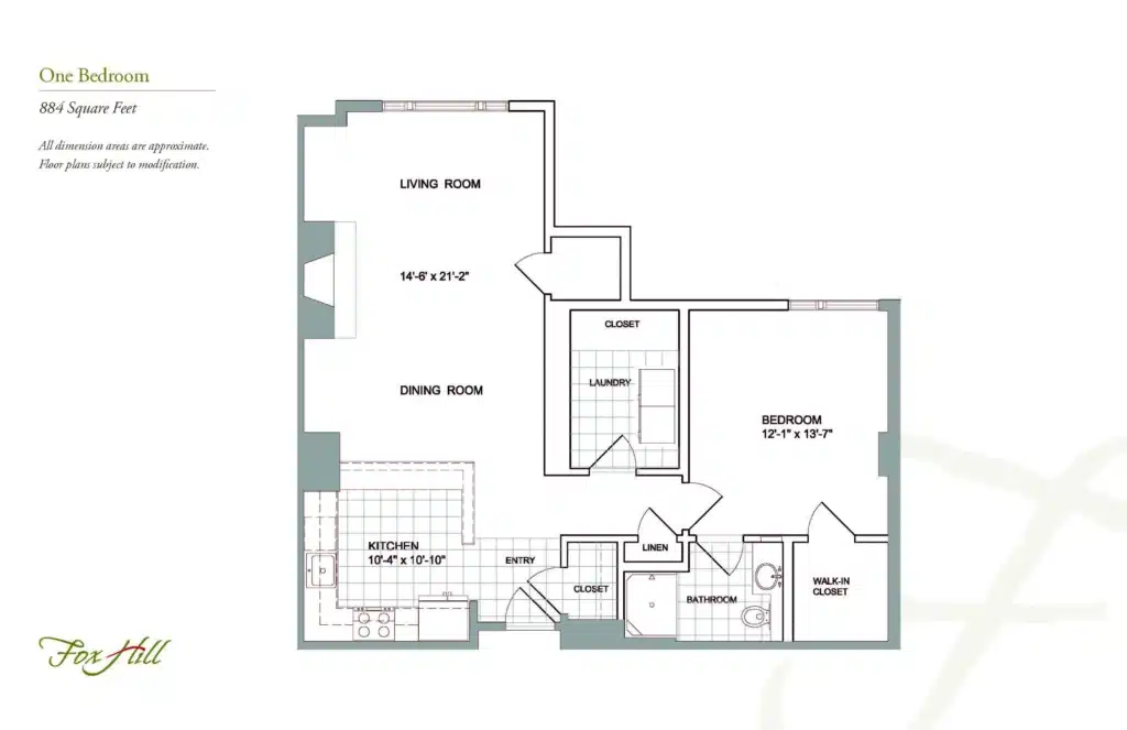 Sample Unit - 1 Bedroom