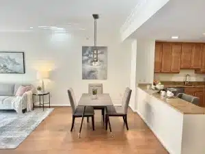 Dining area in condo 310