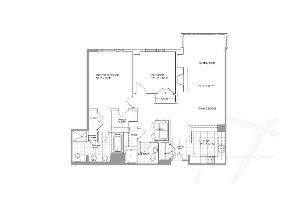 Floor plan of condo 310